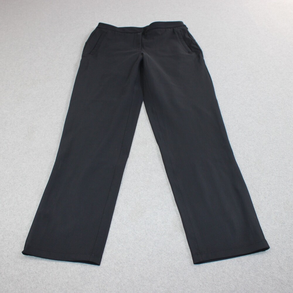 Lululemon Pants Womens 26 Black Ankle Cropped Straight Athleisure Office Career